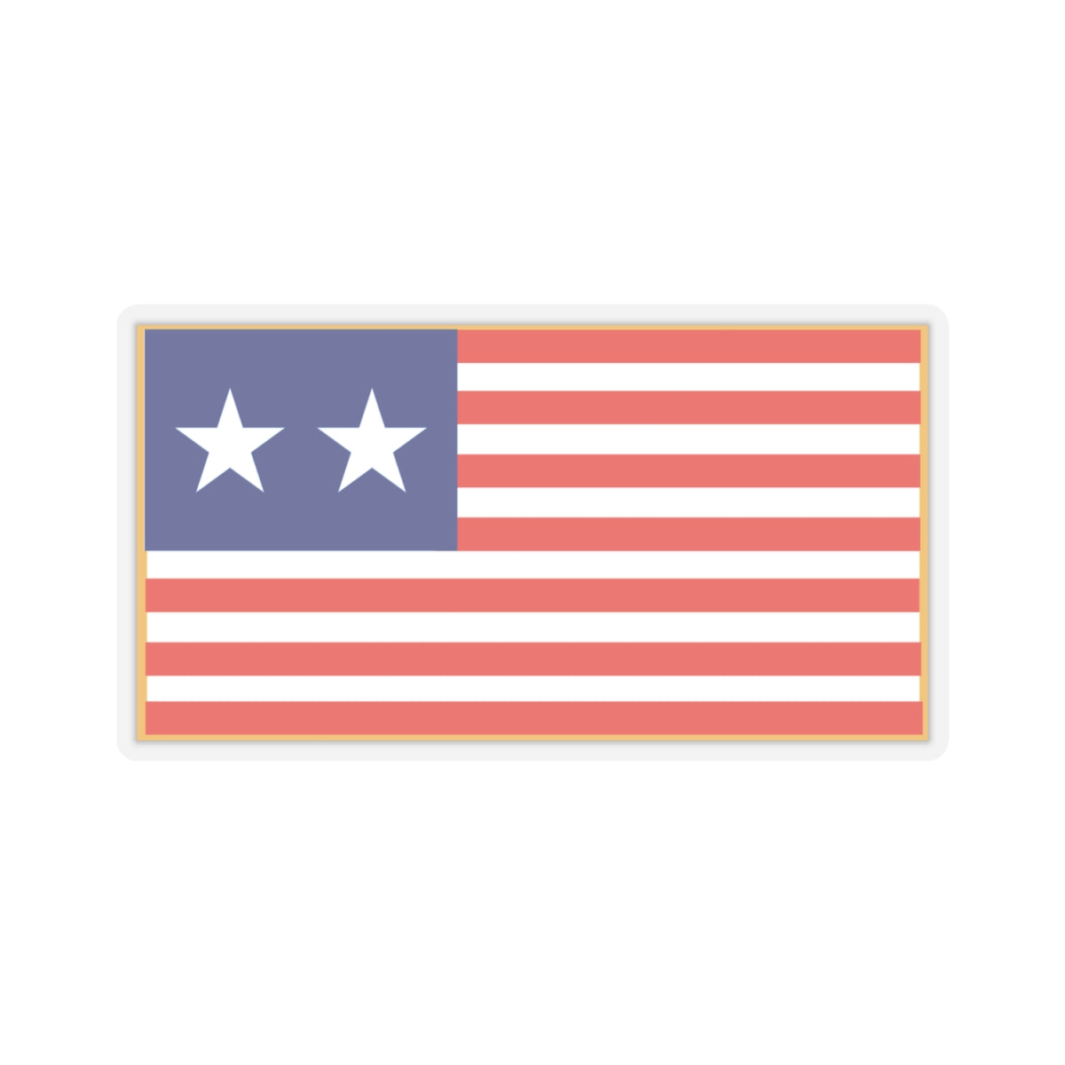Kiss-Cut Stickers - Flag - Western Forces - 2 Star Flag X 300