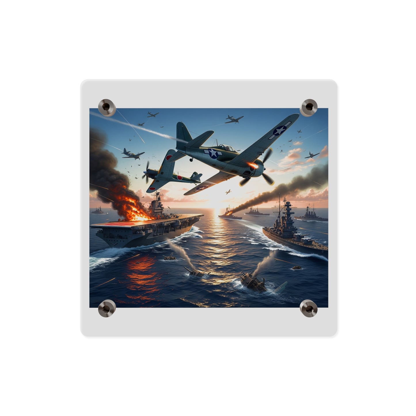 Acrylic Wall Art Panel - Battle of Midway