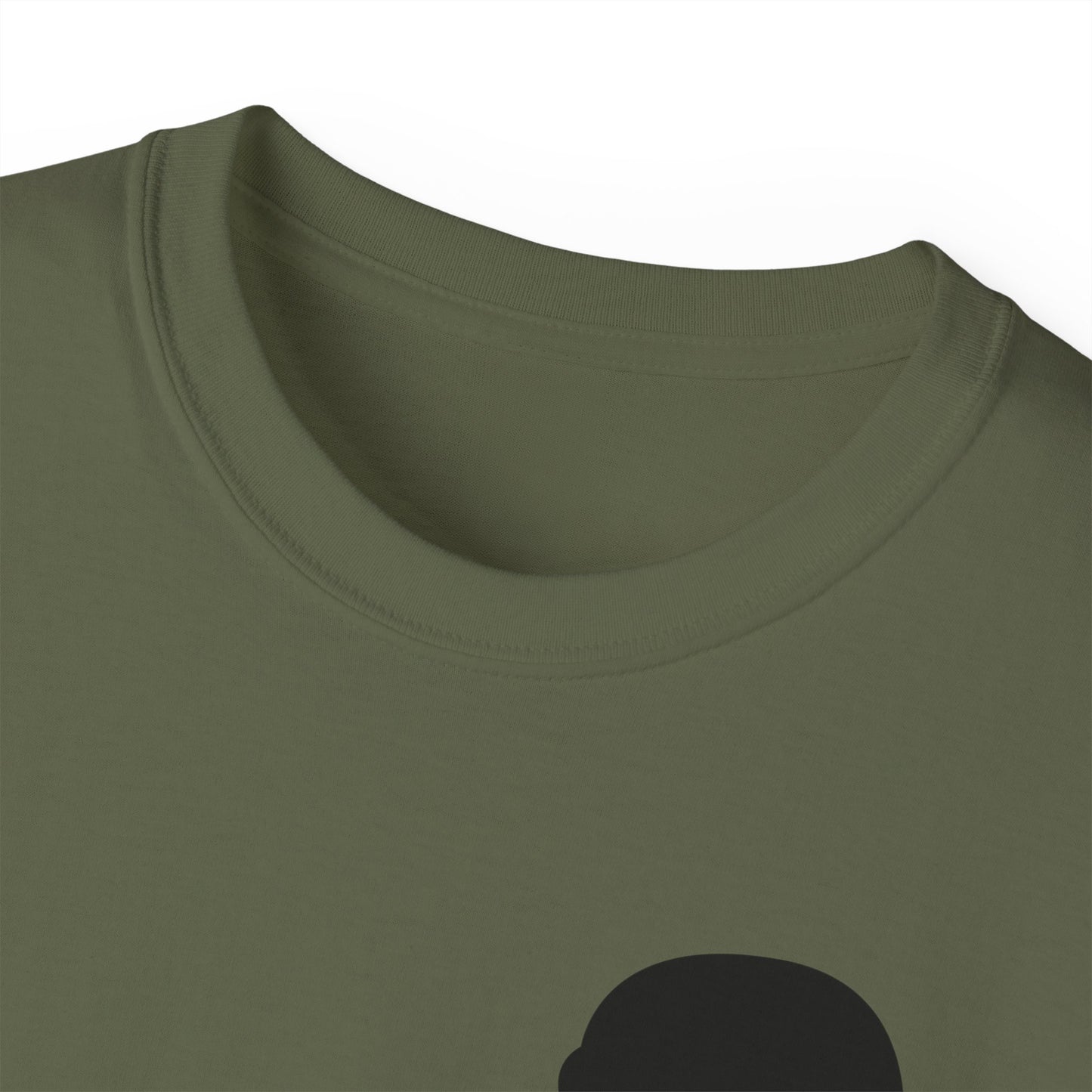 Unisex Ultra Cotton Tee - Army - Soldier - MG Vehicle Mounted - Silhouette X 300