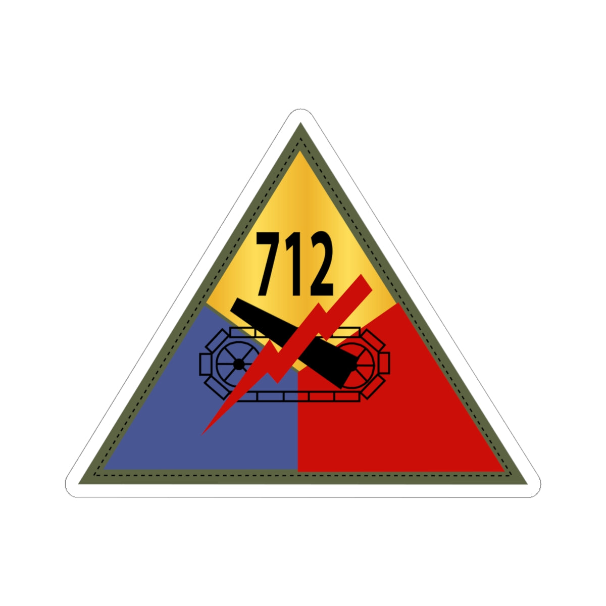 Kiss-Cut Stickers - 712th Tank Battalion SSI