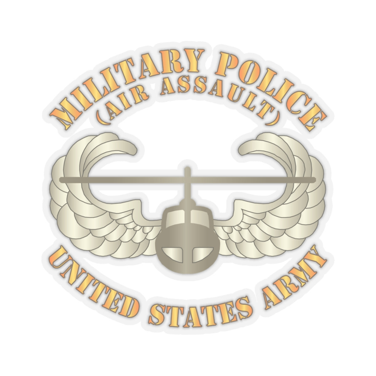 Kiss-Cut Stickers - Military Police w Air Assault Badge