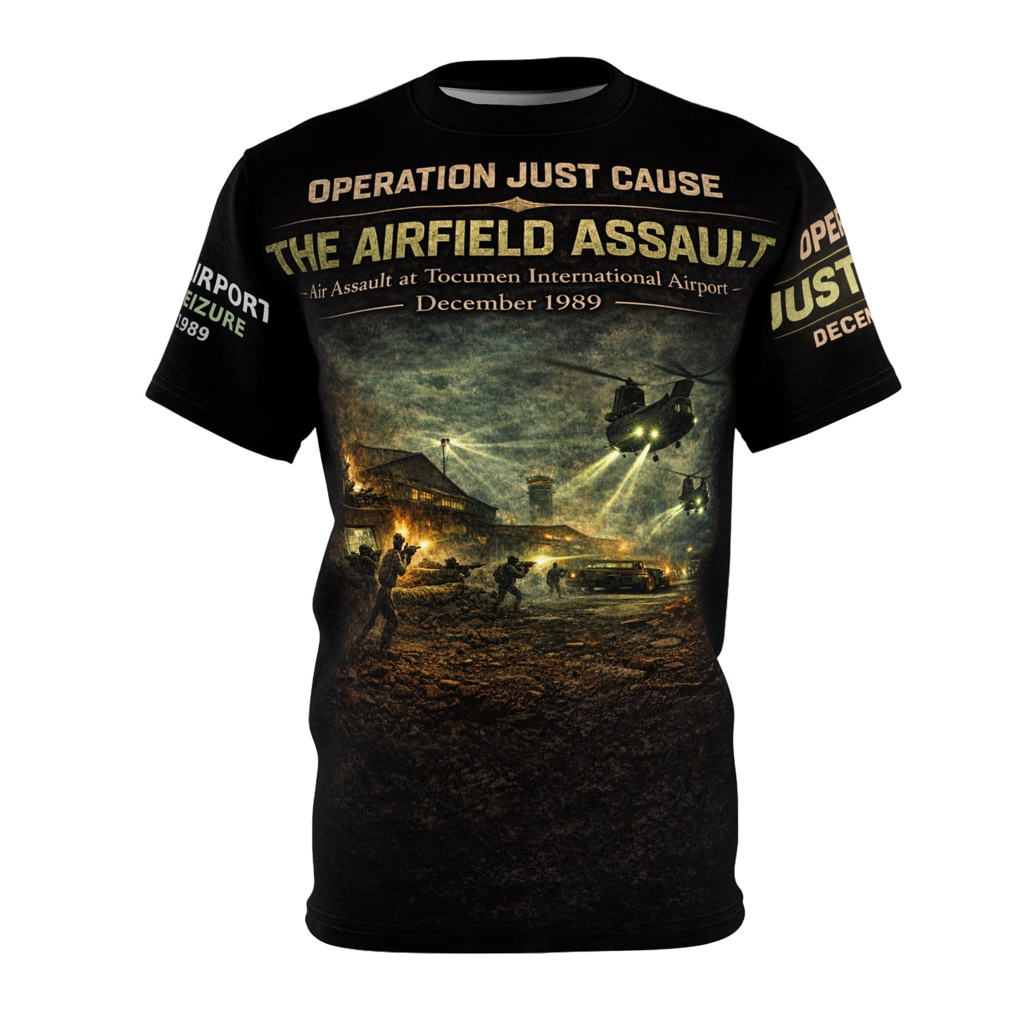 Operation Just Cause Veterans Tribute Tee — "Air Field Assault: The Taking of Tocumen"