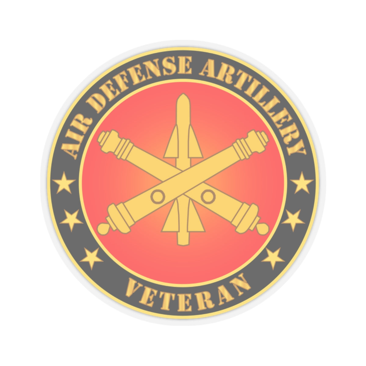 Kiss-Cut Stickers - Air Defense Artillery Veteran