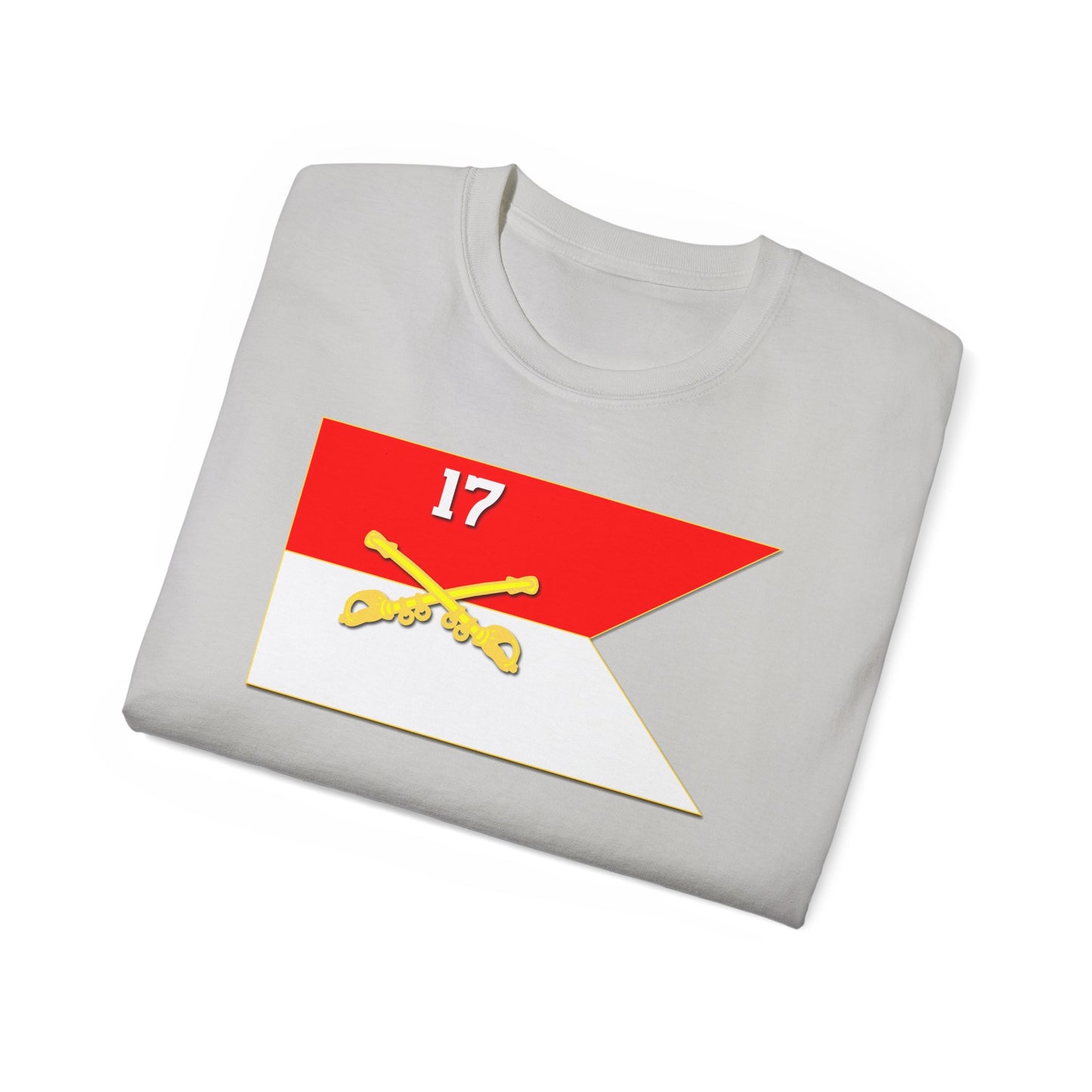 Unisex Ultra Cotton Tee - 17th Cavalry Guidon