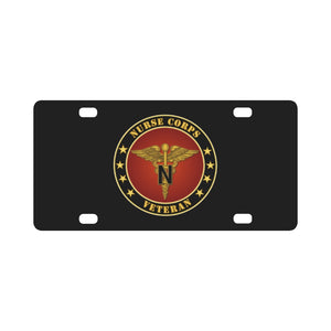 Army - Nurse Corps Veteran Classic License Plate