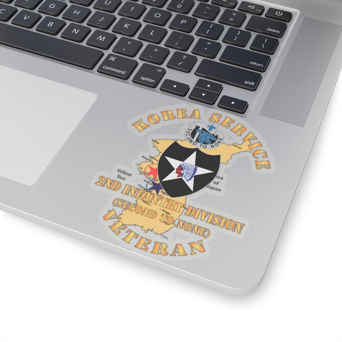 Kiss-Cut Stickers - Korea Service Vet - 2nd Infantry Div - Second to None
