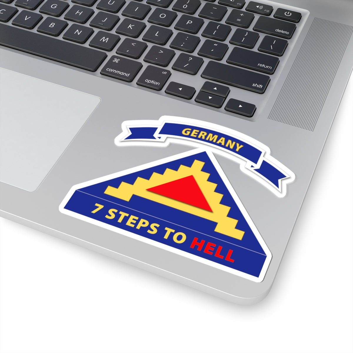 Kiss-Cut Stickers - 7th United States Army w 7 Steps Hell w Scroll