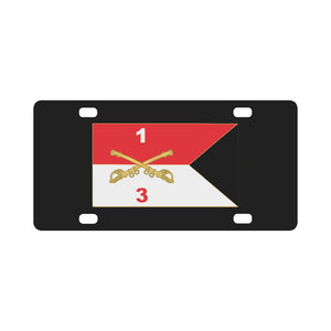 3rd Squadron, 1st Cavalry Regiment - Guidon X 300 Classic License Plate