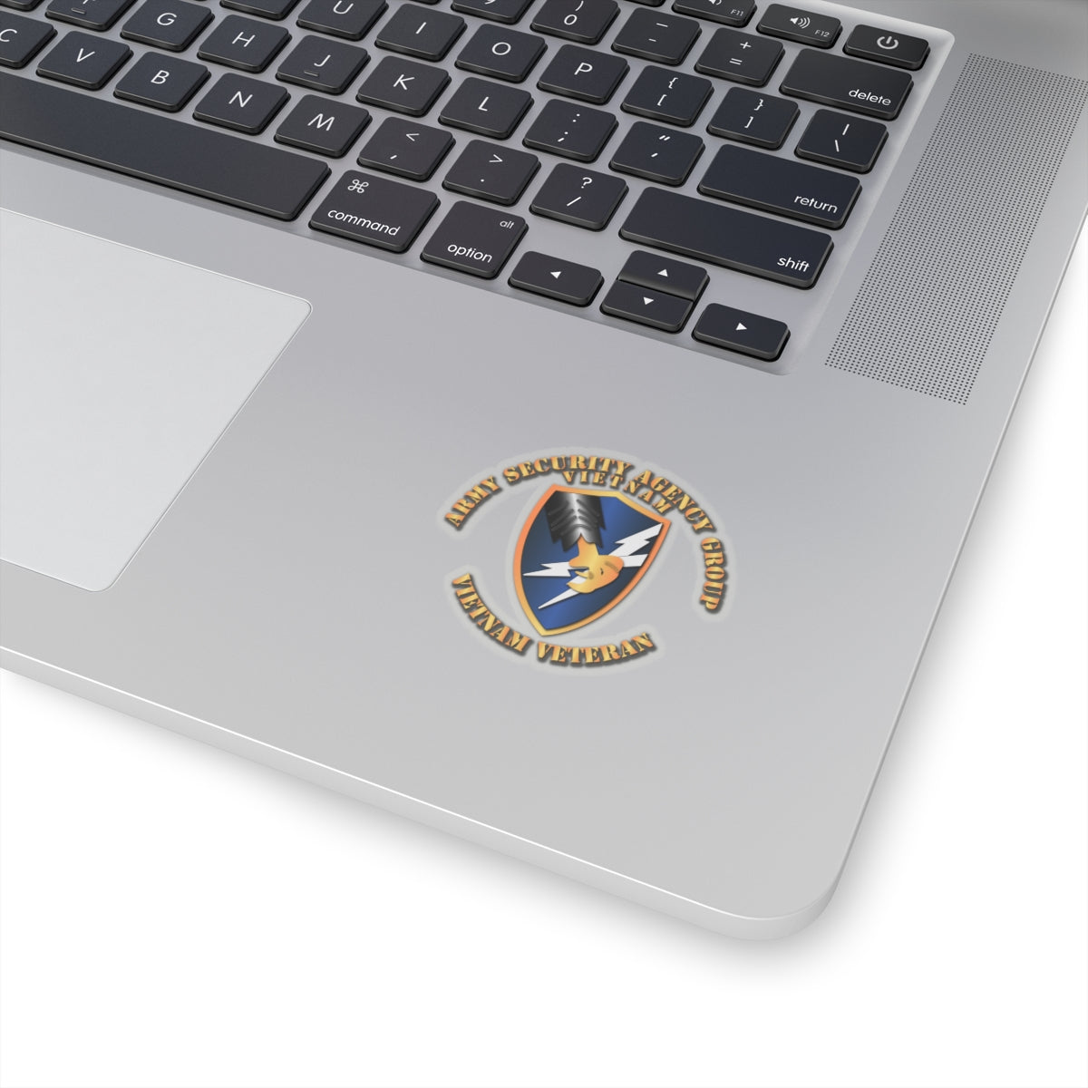 Kiss-Cut Stickers - Army Security Agency Group VN Vet w Txt