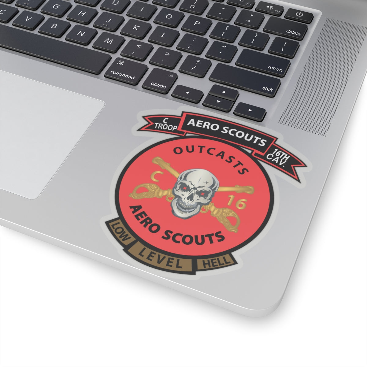 Kiss-Cut Stickers - C Co 16th Cavalry Regiment Aero Scouts - Vietnam - SSI X 300