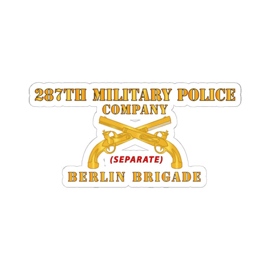 Kiss-Cut Stickers - 287th Military Police Company - Berlin Bde