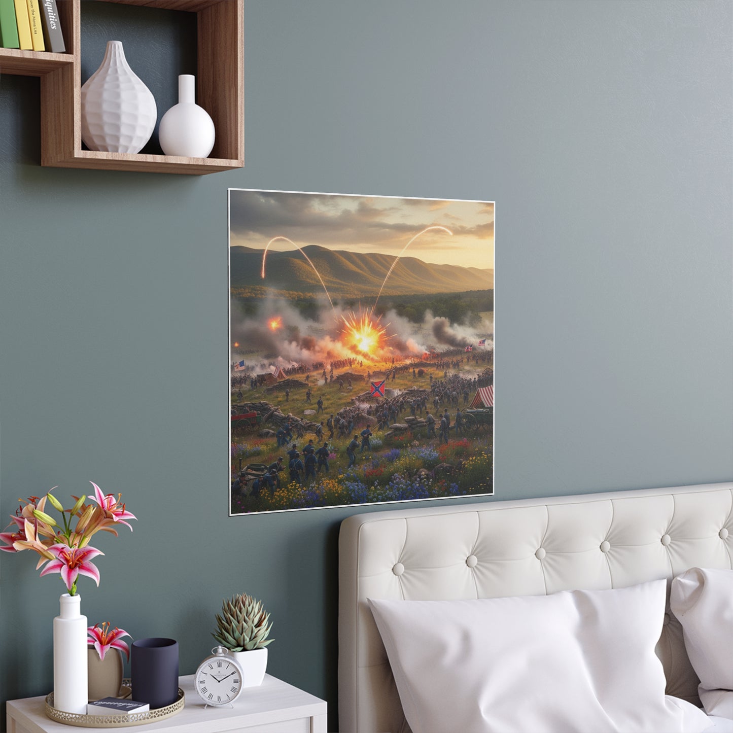 Indoor and Outdoor Silk Posters - US Civil War Battle - Battle of Kennesaw Mountain Georgia