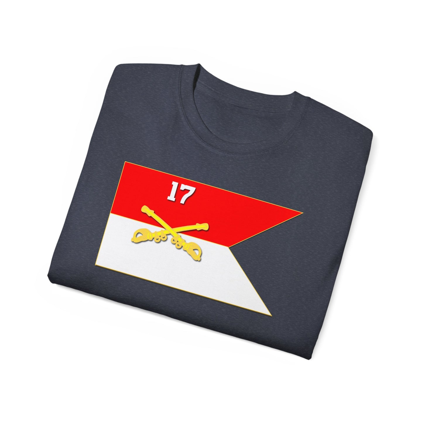 Unisex Ultra Cotton Tee - 17th Cavalry Guidon