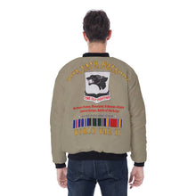 Load image into Gallery viewer, All-Over Print Men&#39;s Bomber Jacket - Army - 761st Tank Battalion - Black Panthers - WWII  EU SVC
