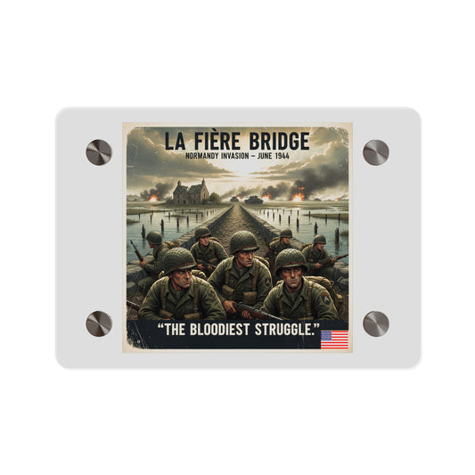 Acrylic Wall Art Panel - 82nd Airborne at the La Fière Bridge