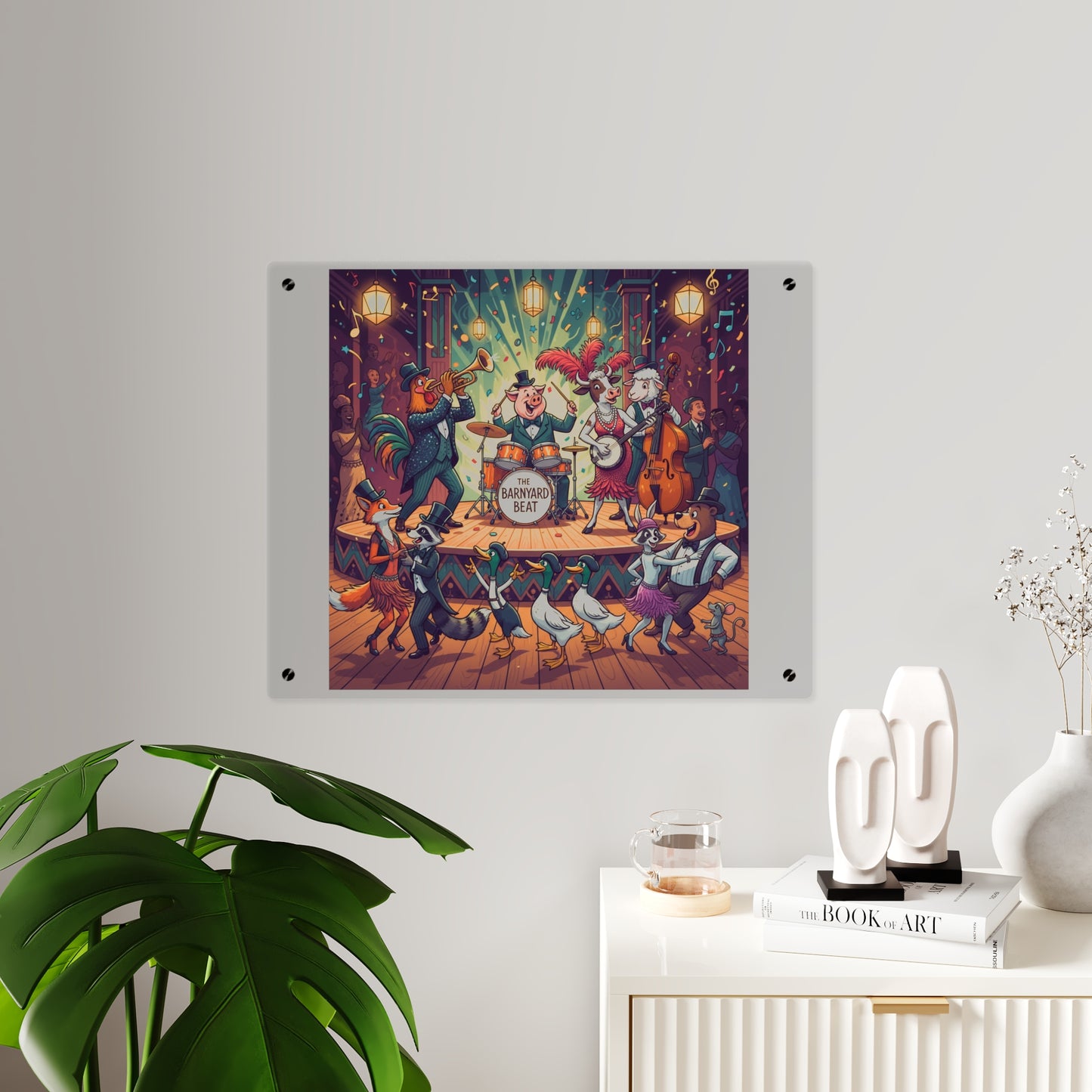 Acrylic Wall Art Panel - Farm Band Dance