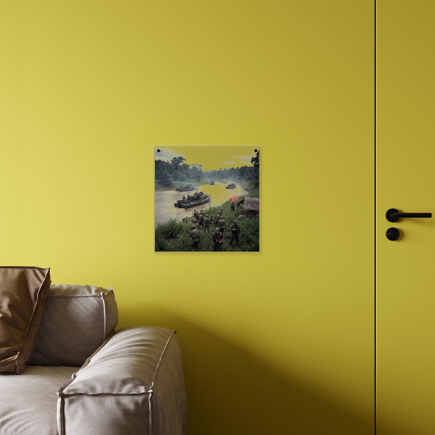 Acrylic Wall Art Panel - MRF - 9th Infantry in the Mekong - Vietnam