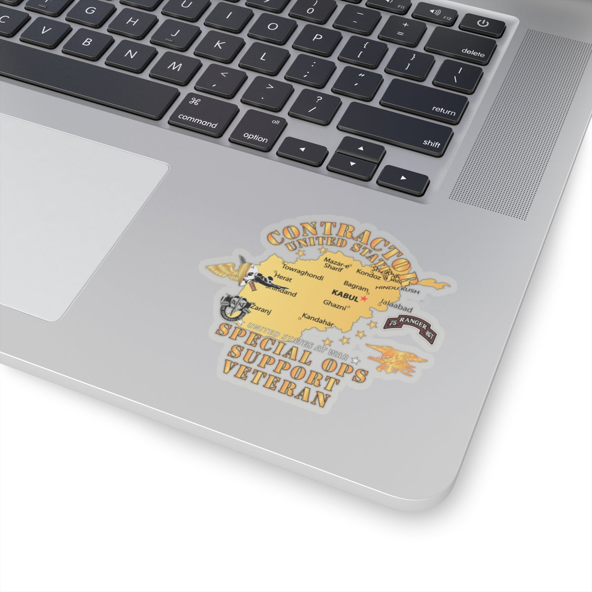 Kiss-Cut Stickers - GOVT - Contractor - Special Operations Support Veteran - Afghanistan