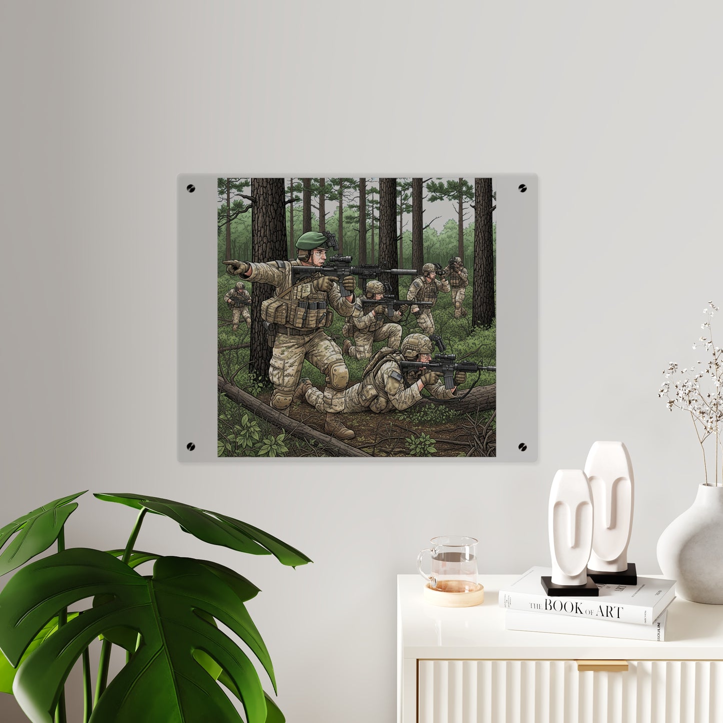 Acrylic Wall Art Panel - Special Forces training at McKall