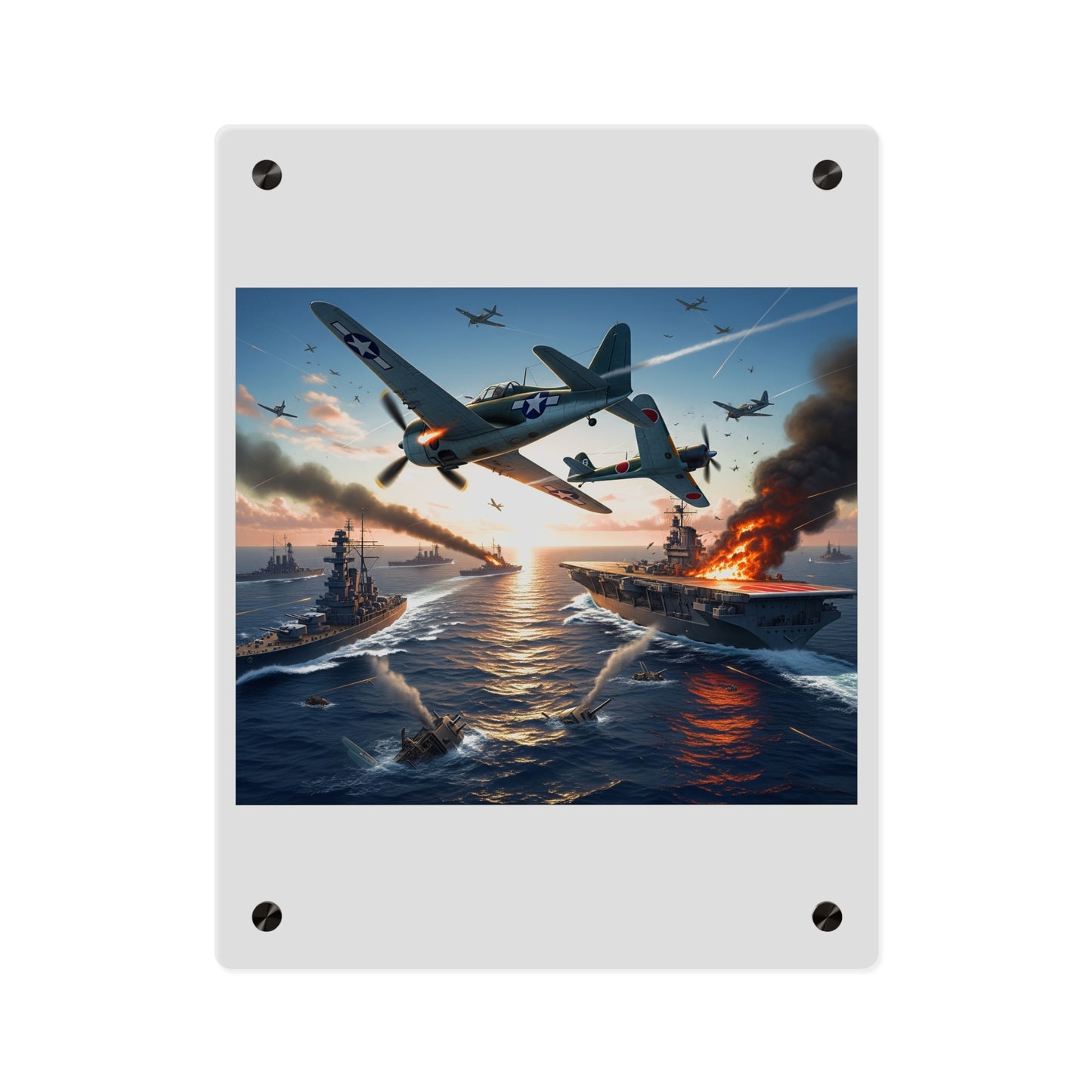 Acrylic Wall Art Panel - Battle of Midway