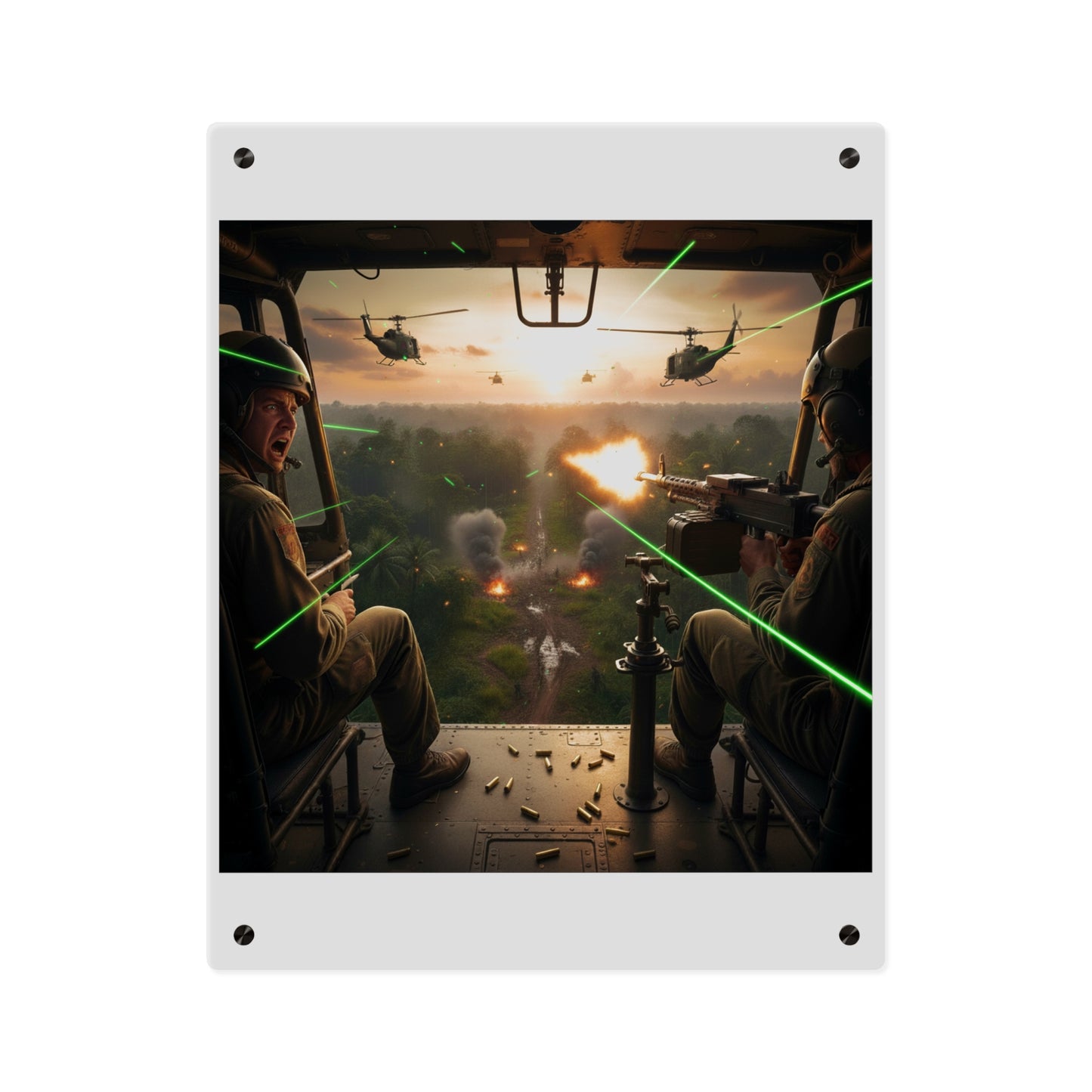 Acrylic Wall Art Panel - VIetnam Hot LZ from Side Door