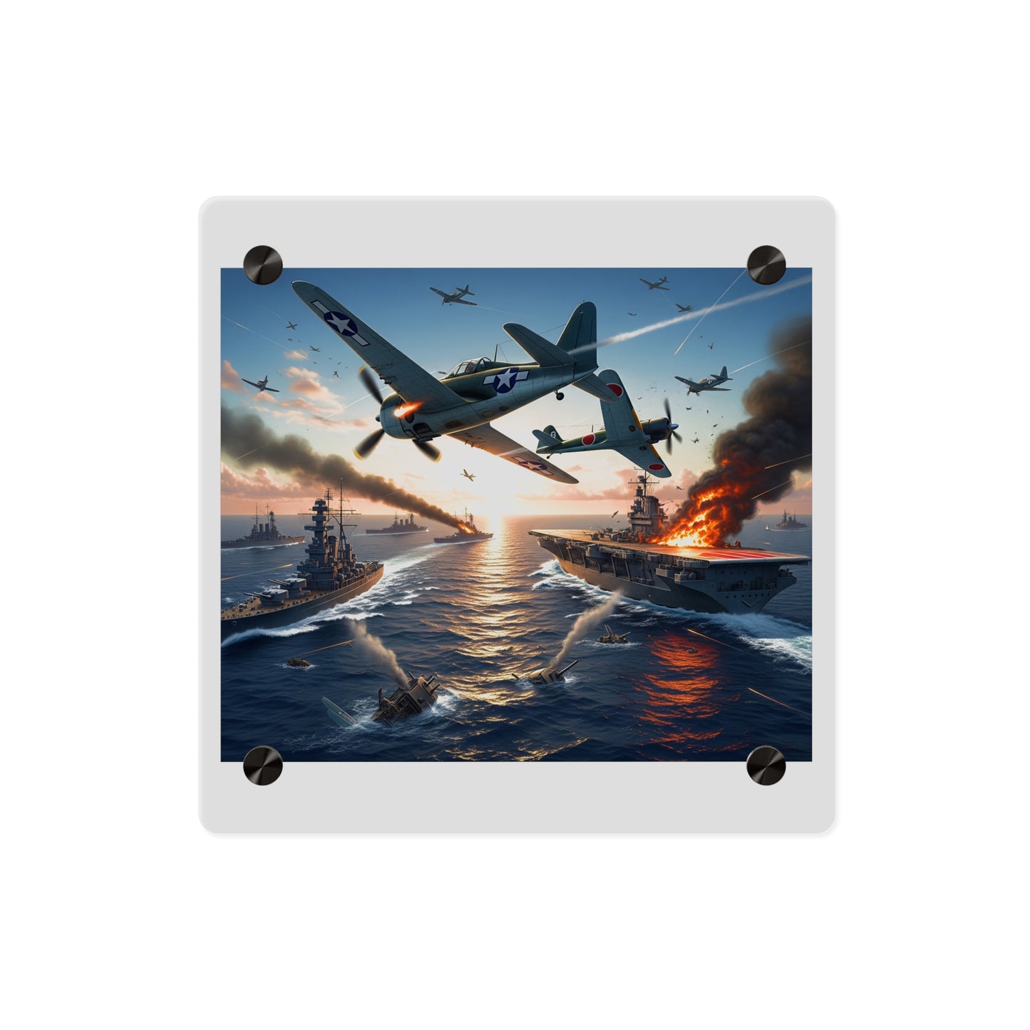 Acrylic Wall Art Panel - Battle of Midway