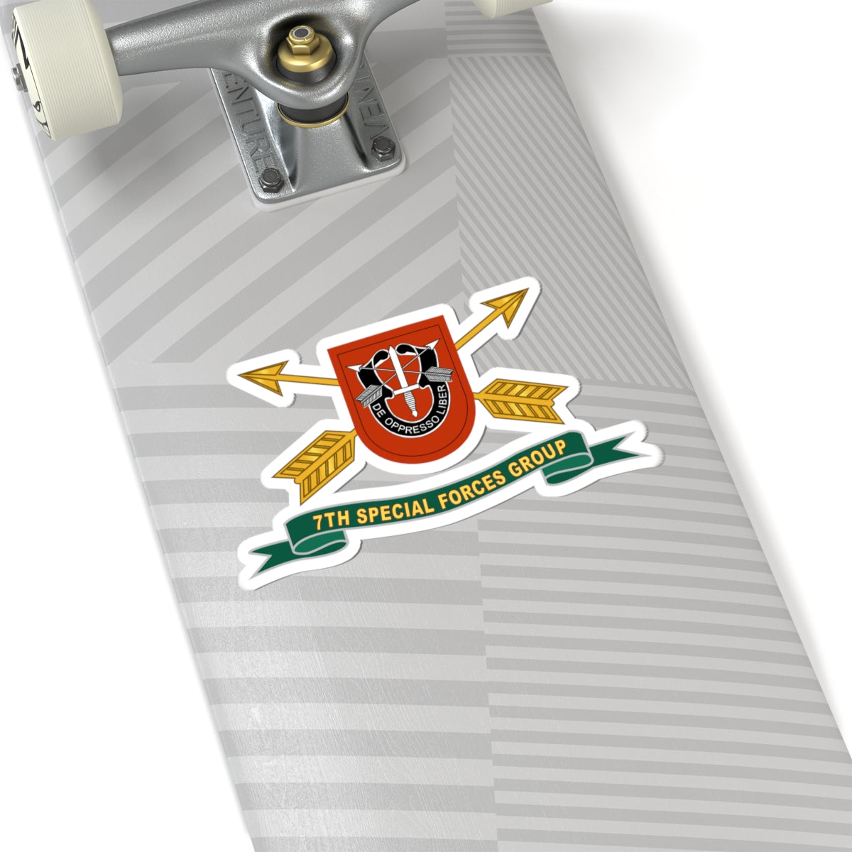 Kiss-Cut Stickers - 7th Special Forces Group - Flash w Br - Ribbon X 300