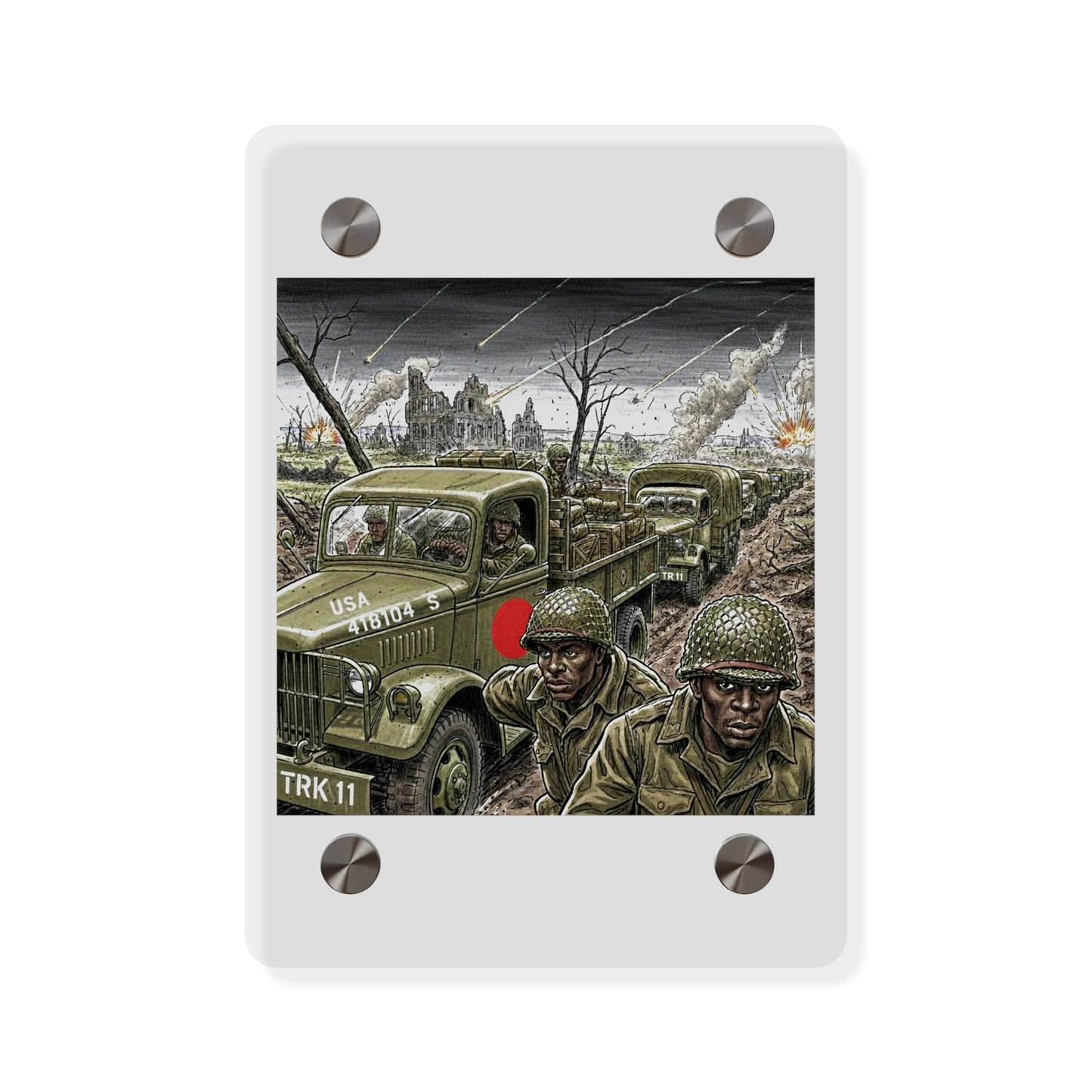 Acrylic Wall Art Panel - RedBall Express w RB