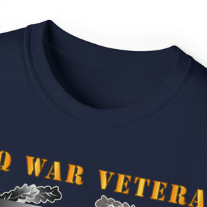 Unisex Ultra Cotton Tee - Army - Iraq War Veteran - Combat Action Badge w CAB IRAQ  SVC