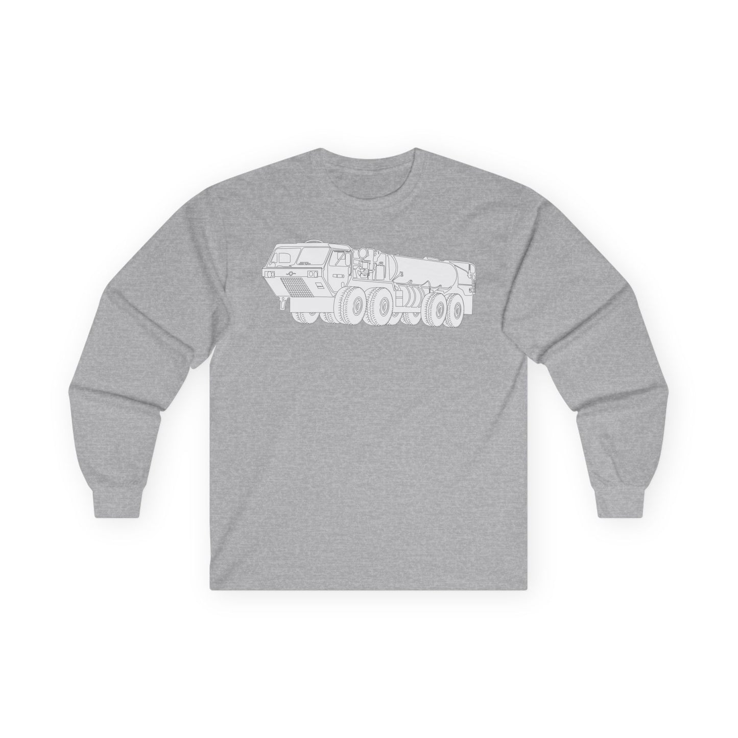 Unisex Ultra Cotton Long Sleeve Tee - Vehicle - Fuel Truck - Front Left Oblique X 300