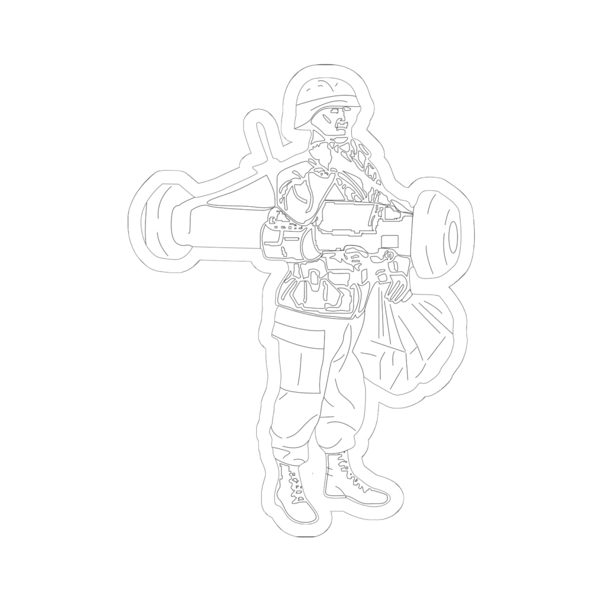 Kiss-Cut Stickers - Ant Armor Javelin Move - LA X 300
