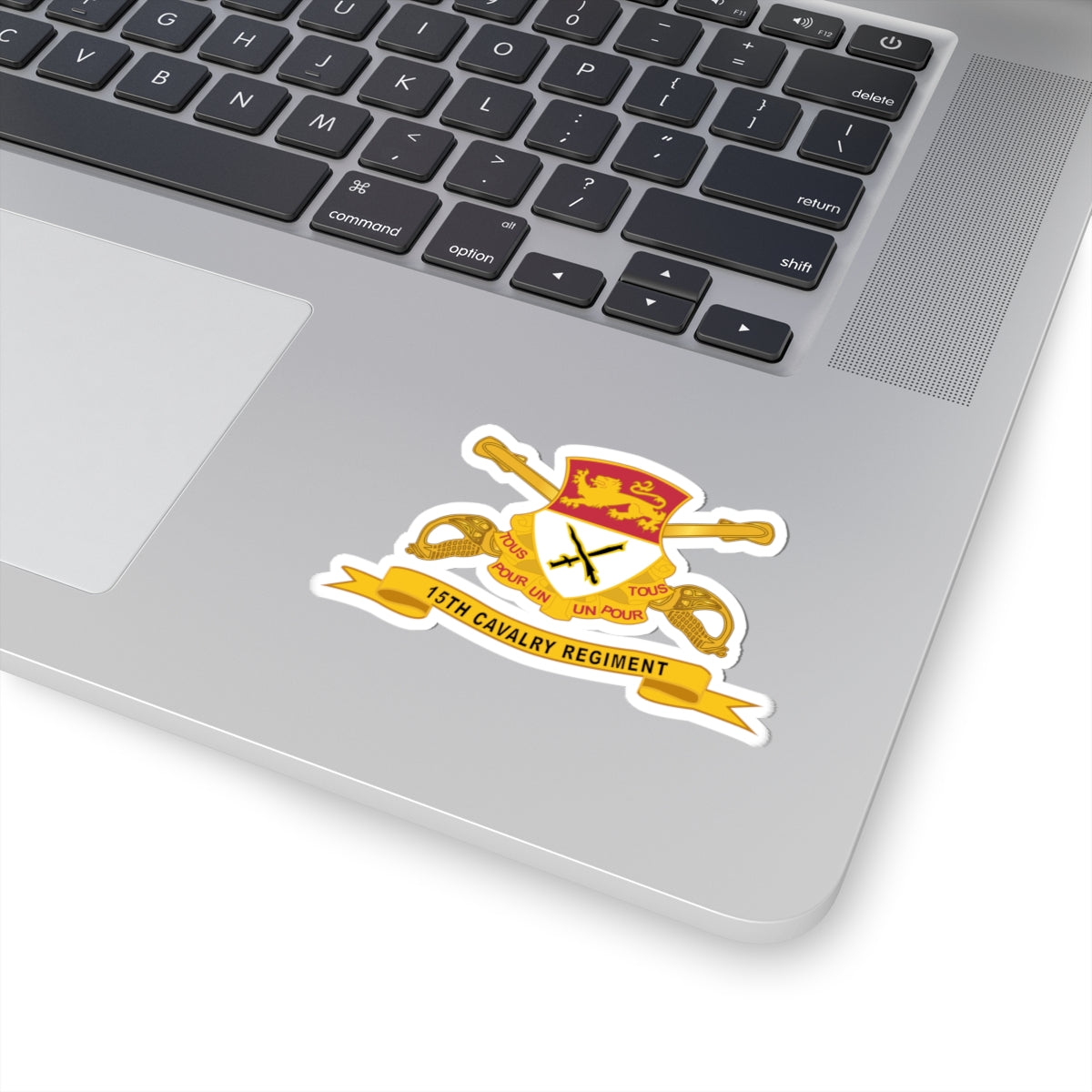 Kiss-Cut Stickers - 15th Cavalry Regiment w Br - Ribbon