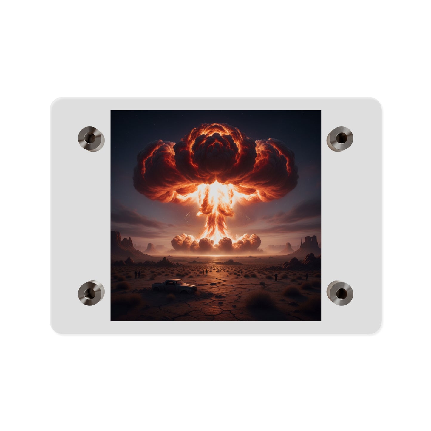 Acrylic Wall Art Panel - Atomic Blast in the desert