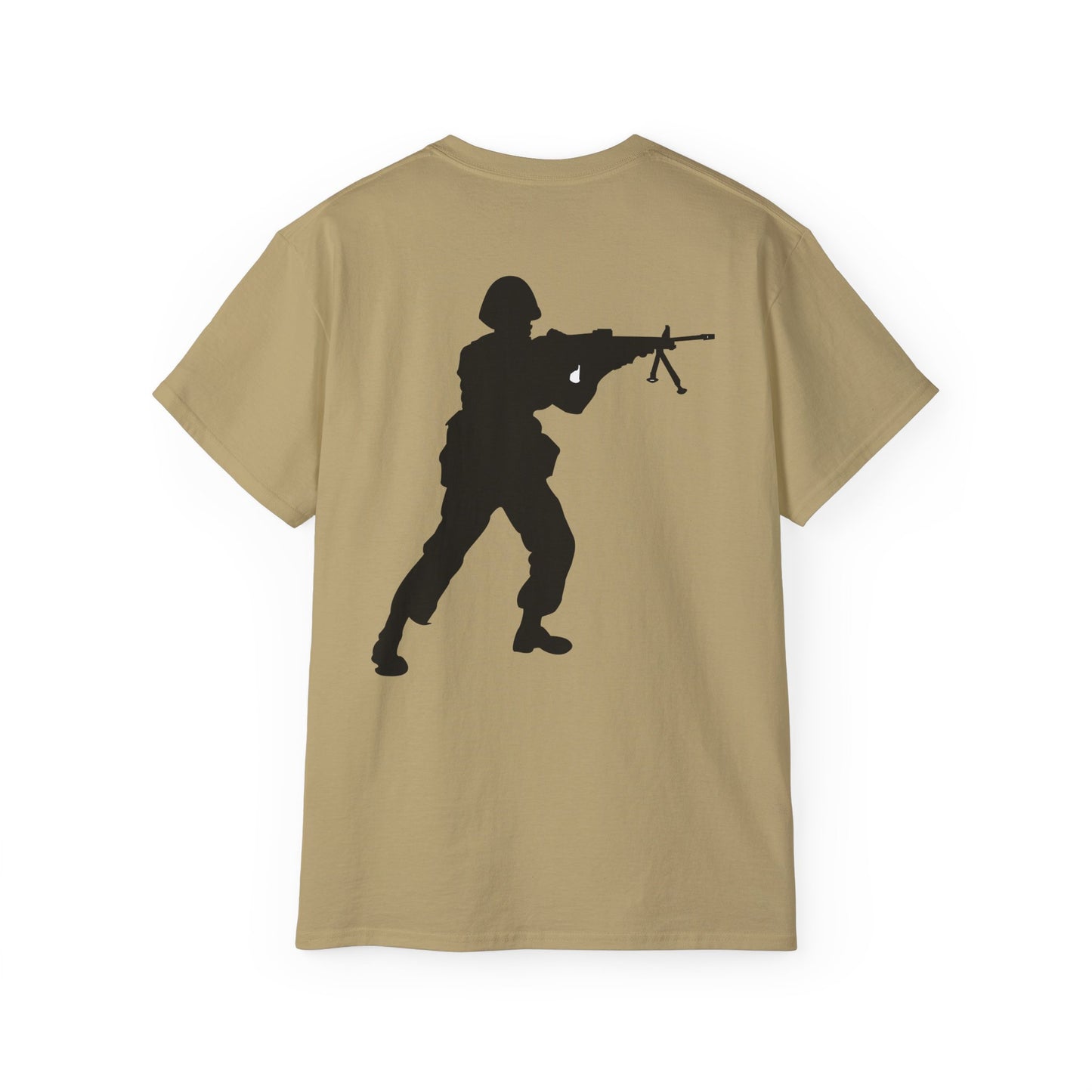 Unisex Ultra Cotton Tee - Army - Soldier - Halt - Silhouette X 300