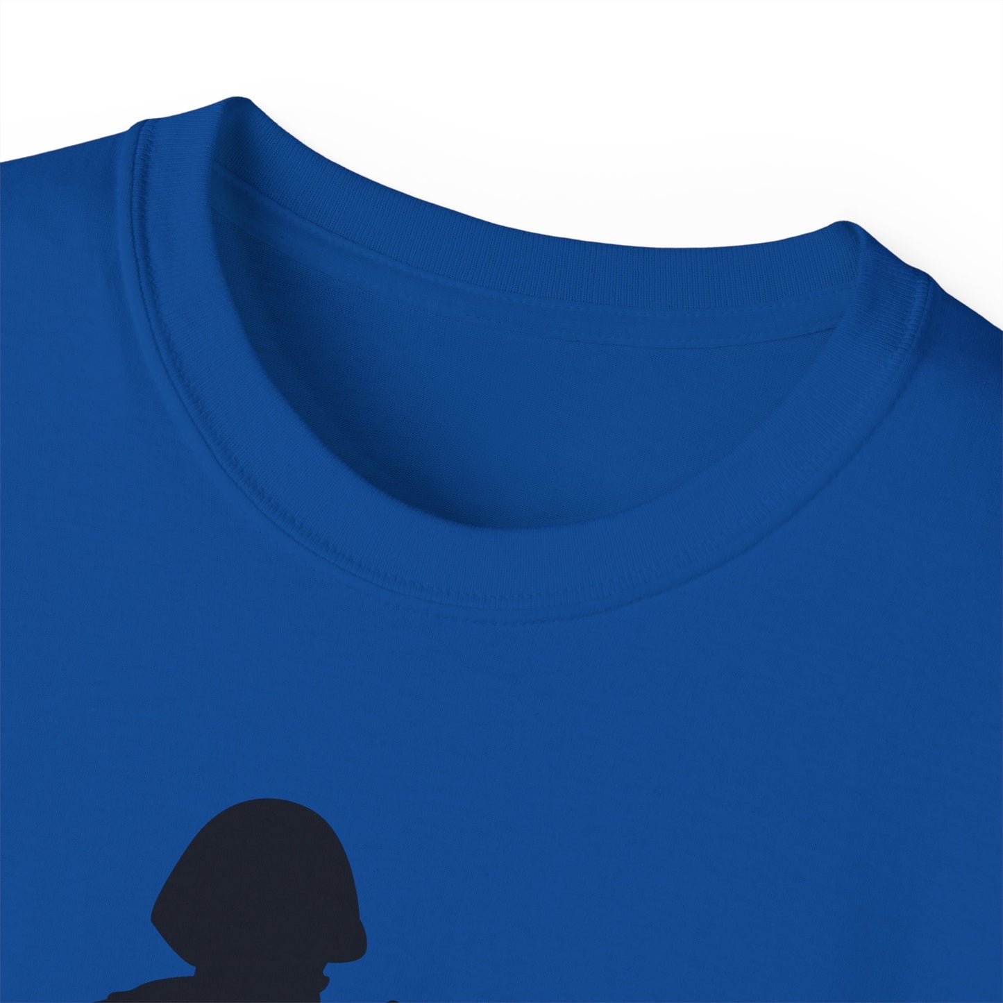 Unisex Ultra Cotton Tee - Army - Soldier - MG Assault - Silhouette X 300