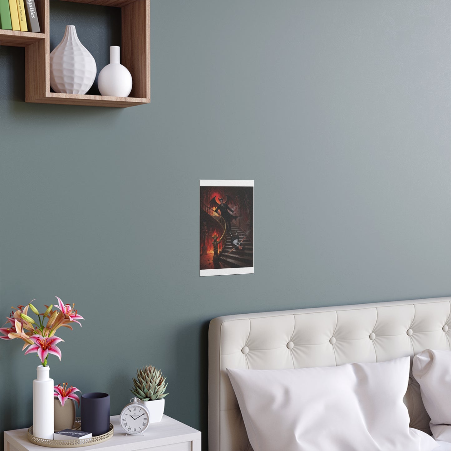 Indoor and Outdoor Silk Posters - devil and maid