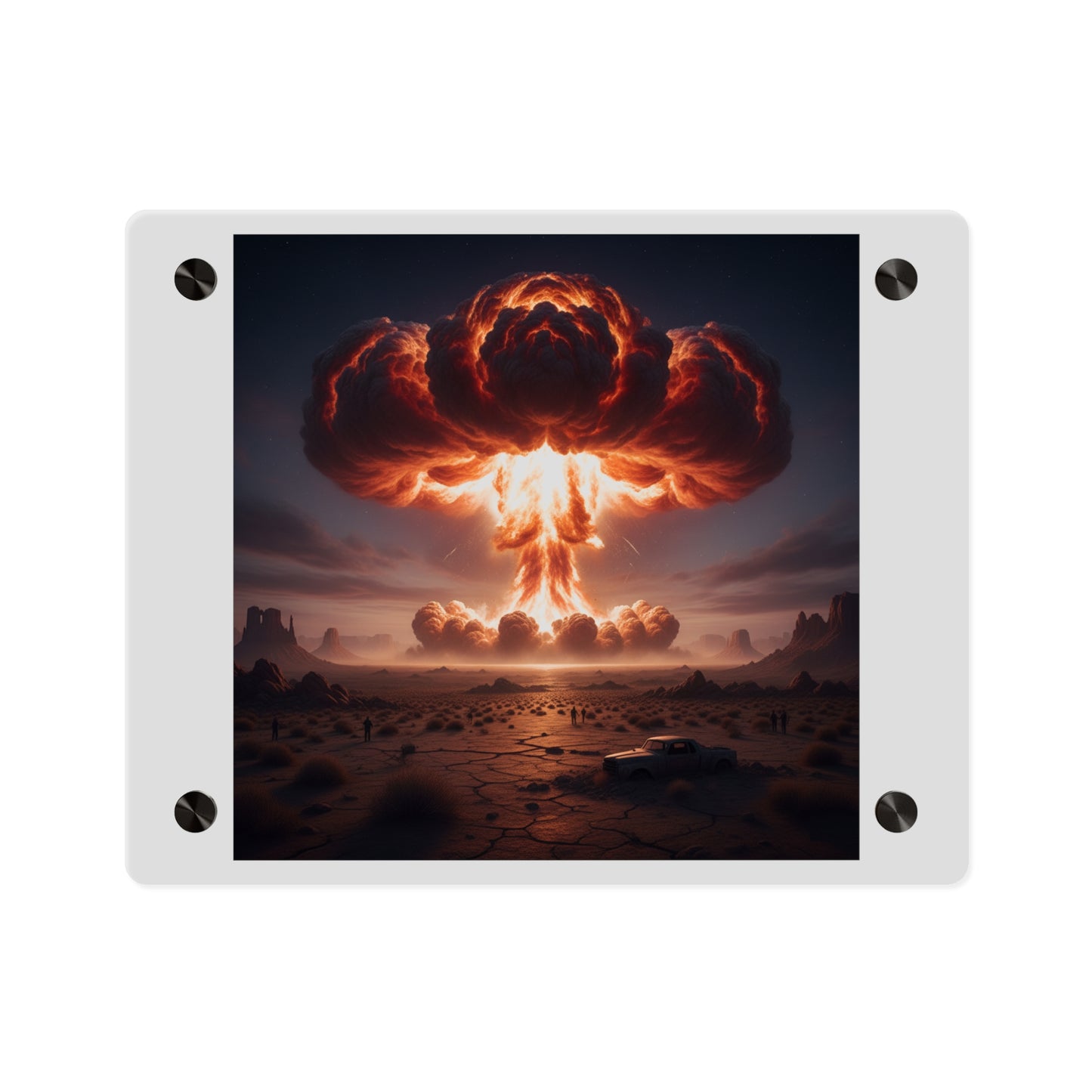 Acrylic Wall Art Panel - Atomic Blast in the desert