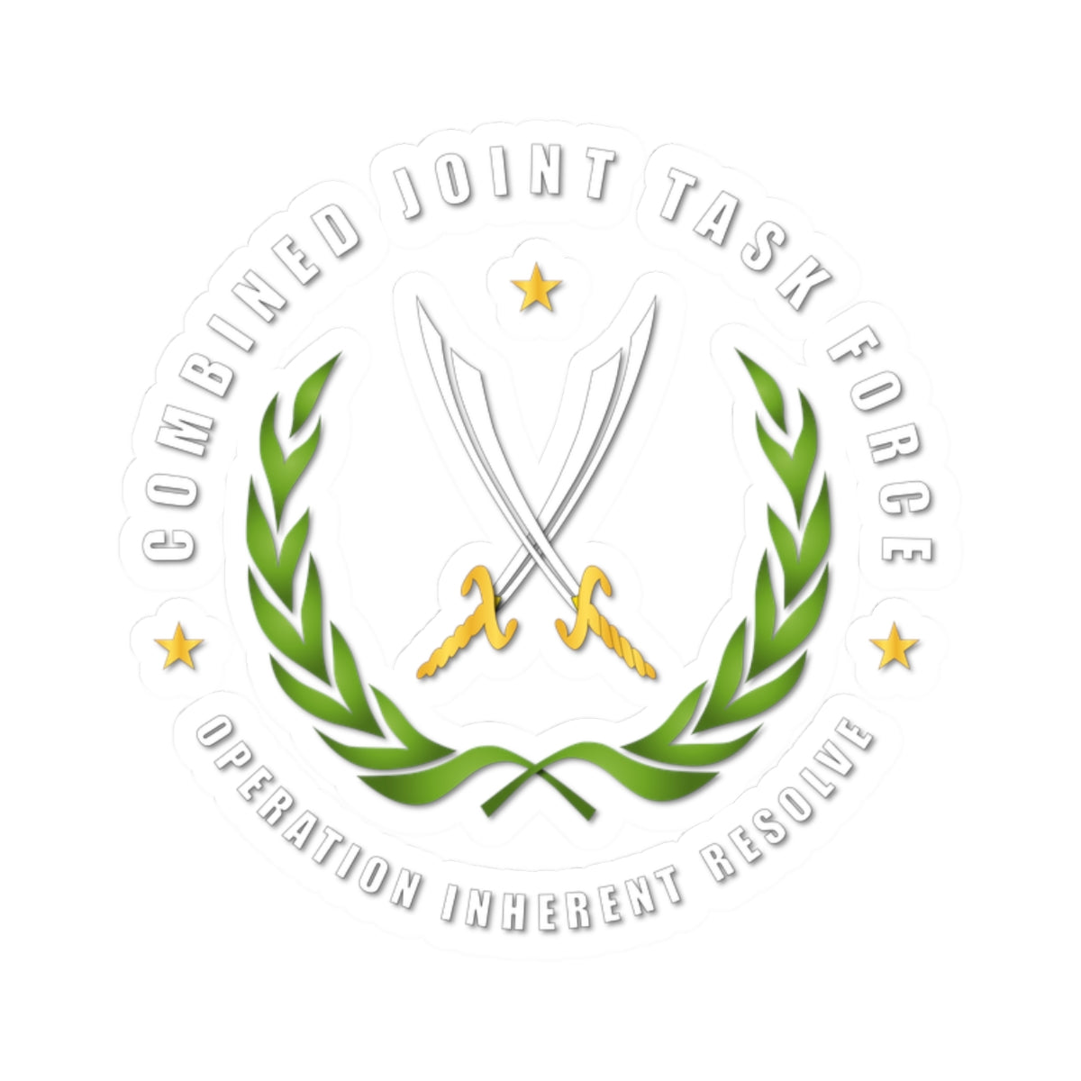 Kiss-Cut Stickers - JTF - Joint Task Force - Operation Inherent Resolve wo Bkgrd