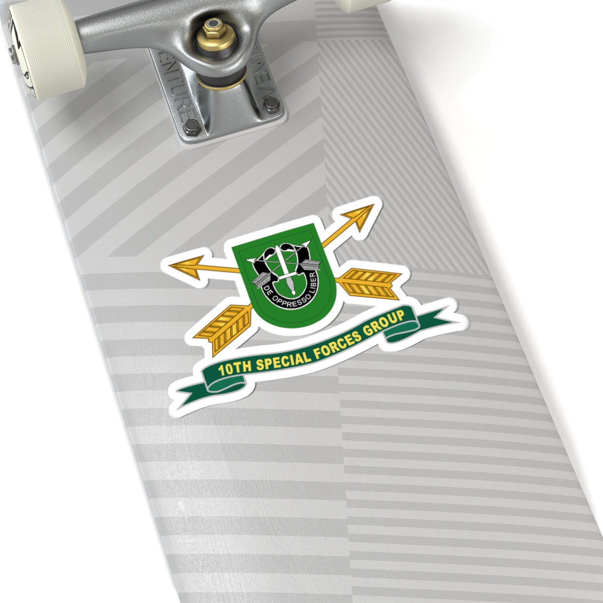 Kiss-Cut Stickers - 10th Special Forces Group - Flash w Br - Ribbon X 300