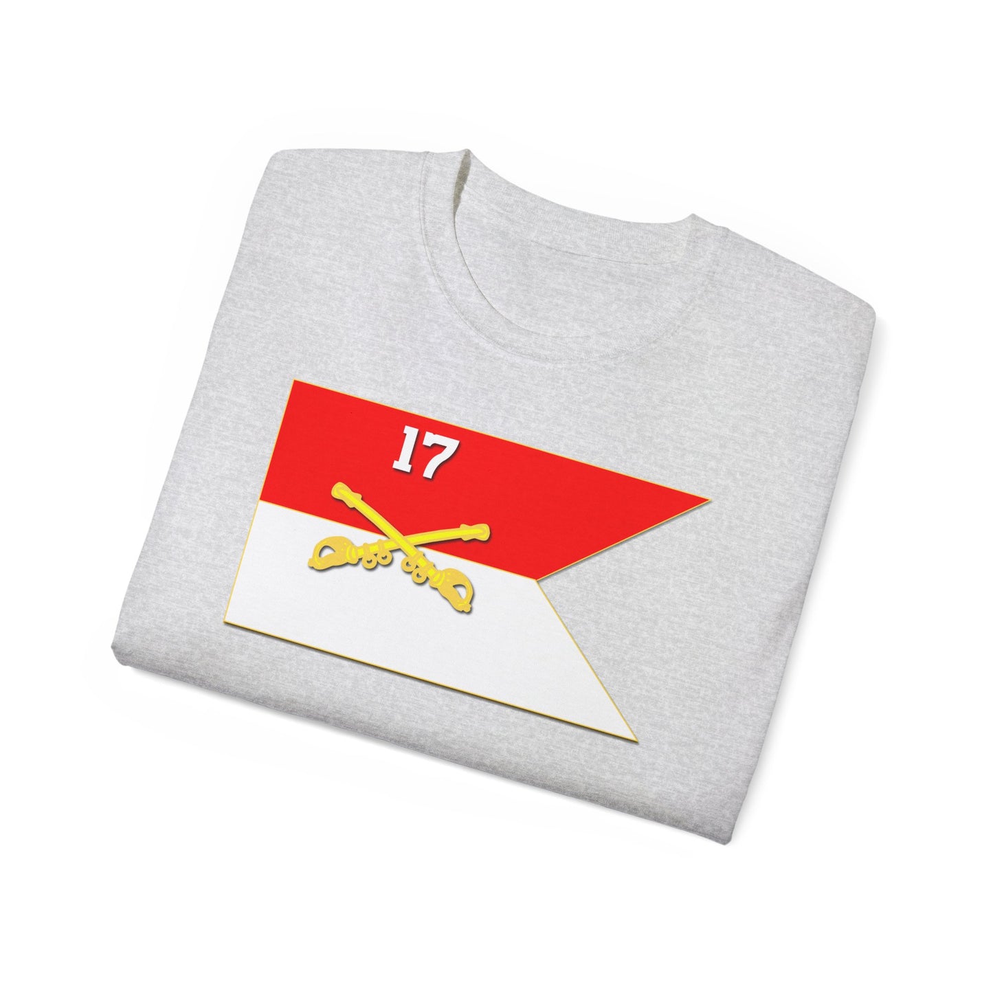 Unisex Ultra Cotton Tee - 17th Cavalry Guidon