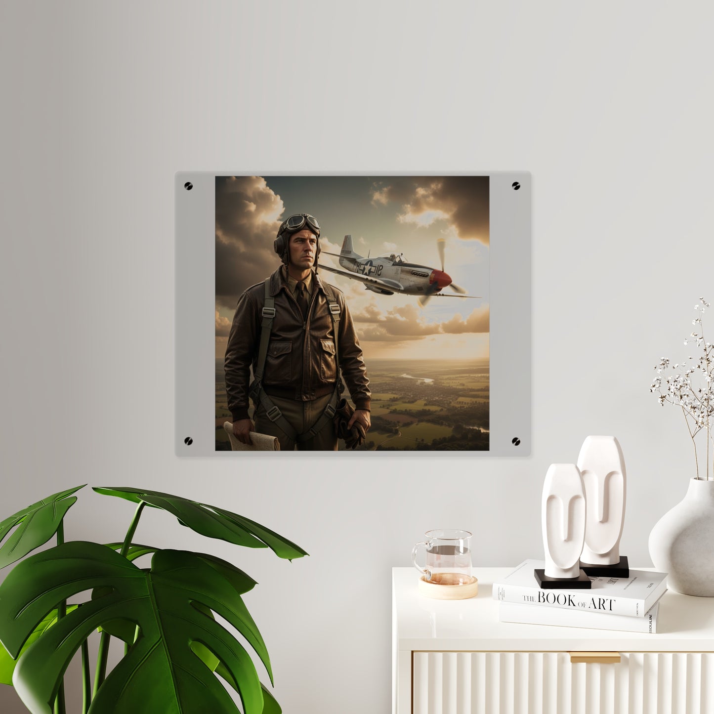 Acrylic Wall Art Panel - Army Air Corps Pilot