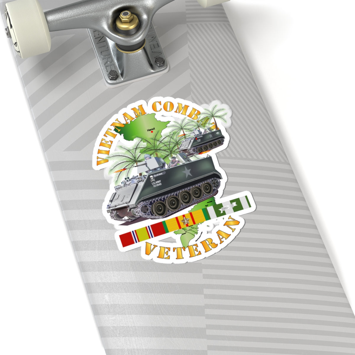 Kiss-Cut Stickers - Vietnam Combat Vet - w APCs