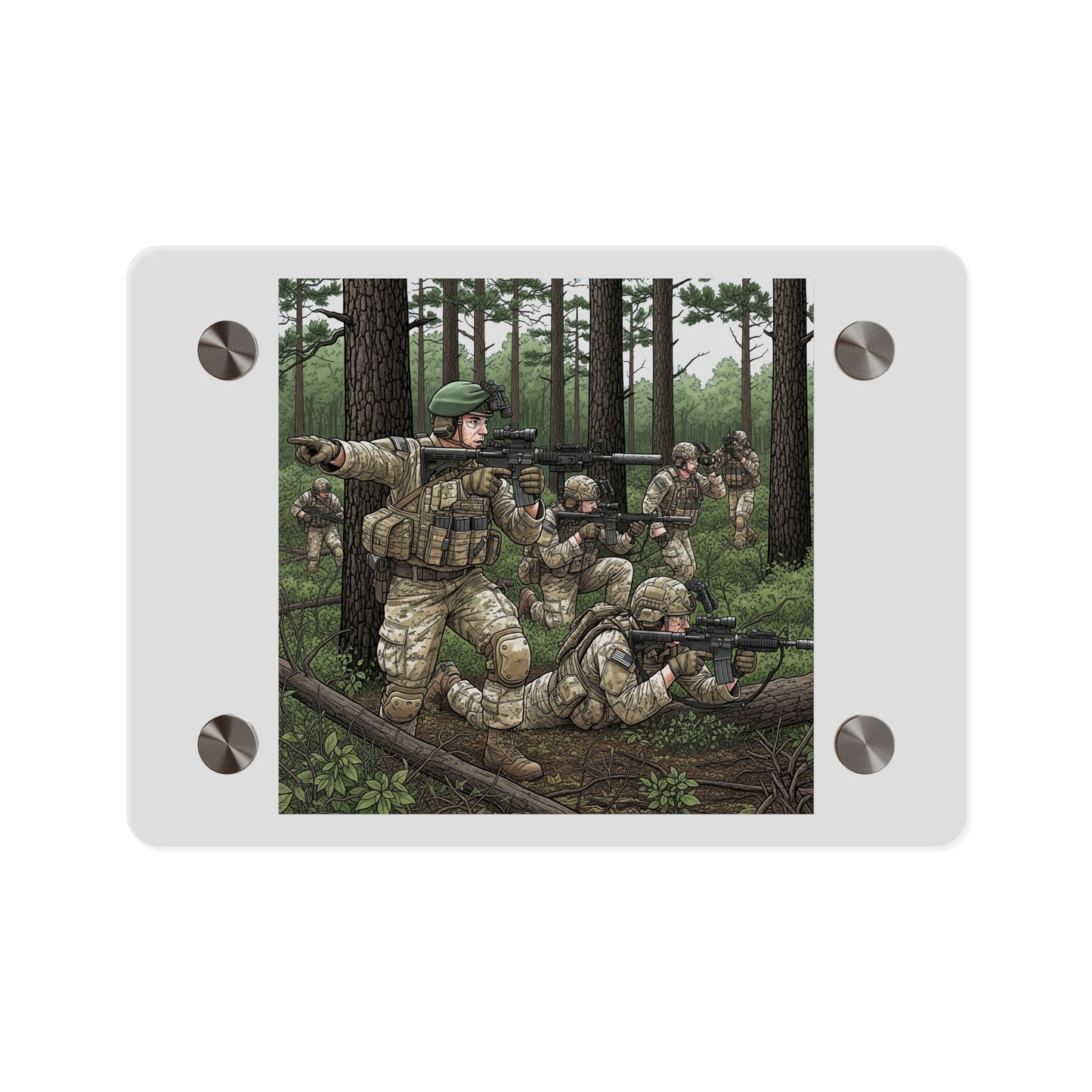 Acrylic Wall Art Panel - Special Forces training at McKall