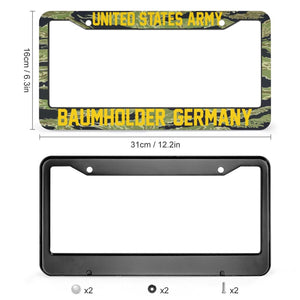 BAUMHOLDER GERMANY - COLD WAR - All Over Print License Plate Frame License Plate Frame Black