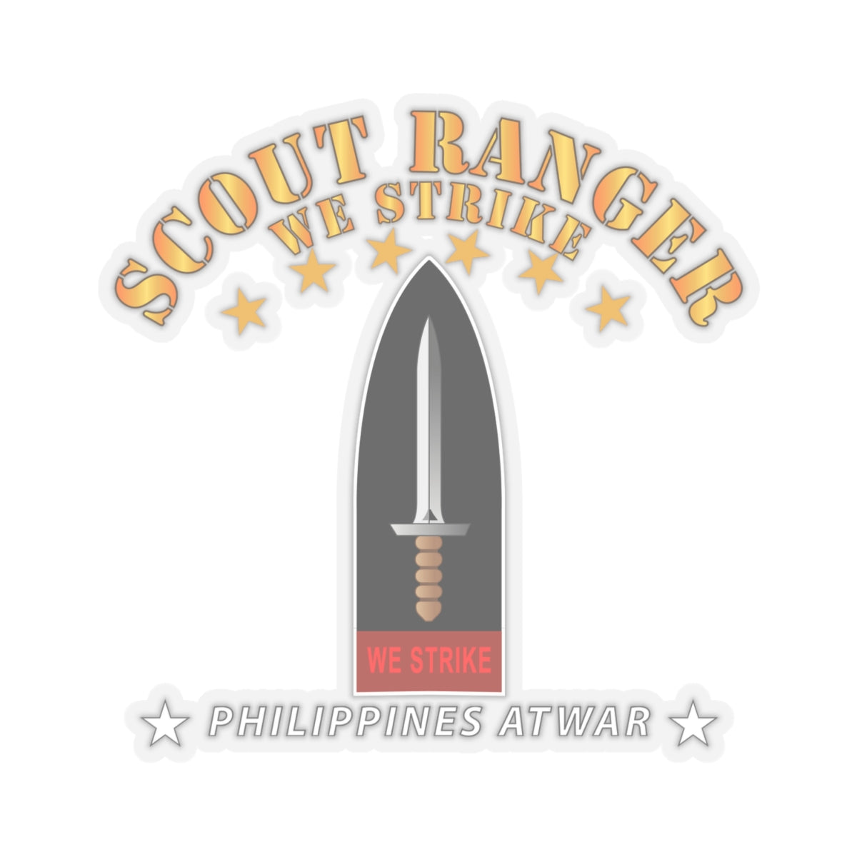 Kiss-Cut Stickers - Philippines - Scout Ranger - We Strike X 300