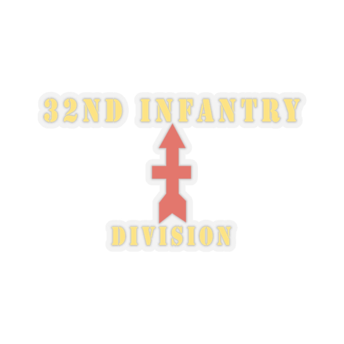 Kiss-Cut Stickers - Army - 32nd Infantry Division X 300