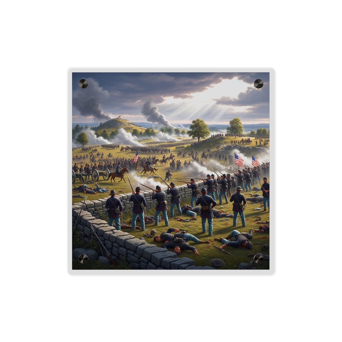 Acrylic Wall Art Panel - Battle of Gettysburg