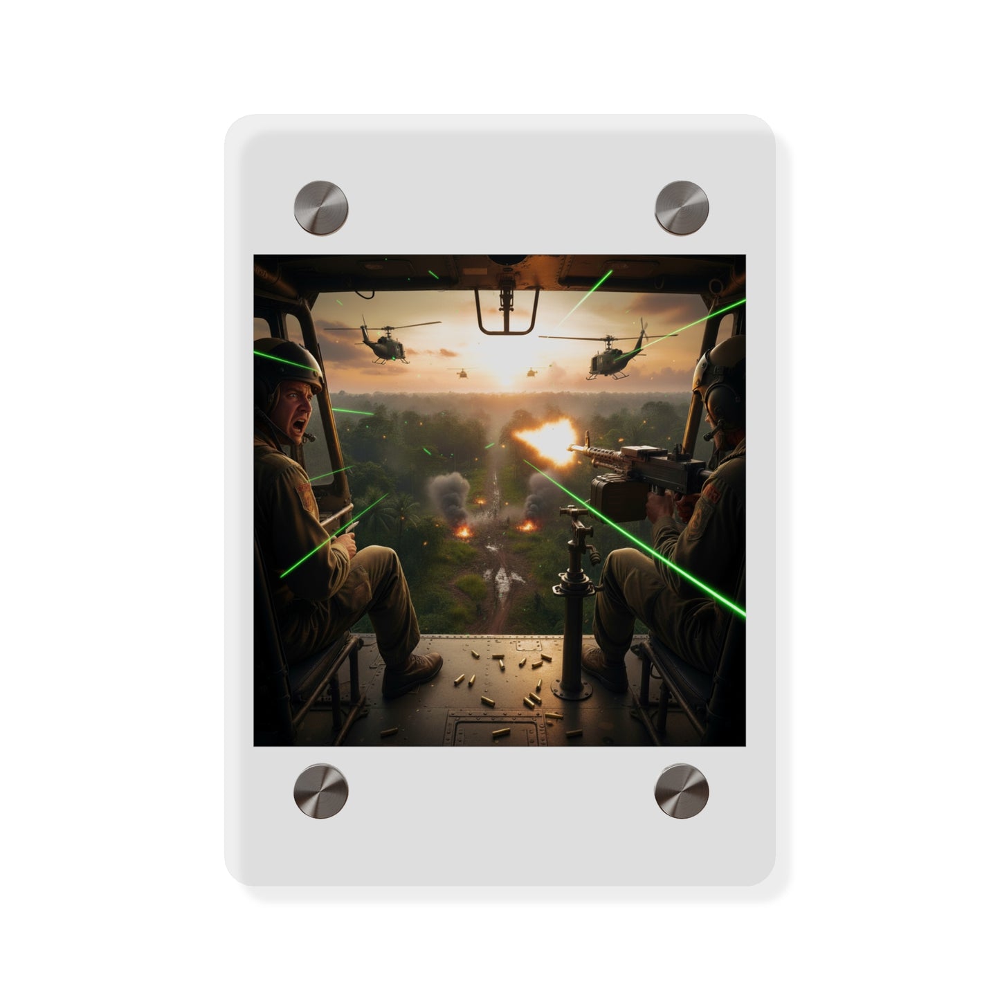 Acrylic Wall Art Panel - VIetnam Hot LZ from Side Door