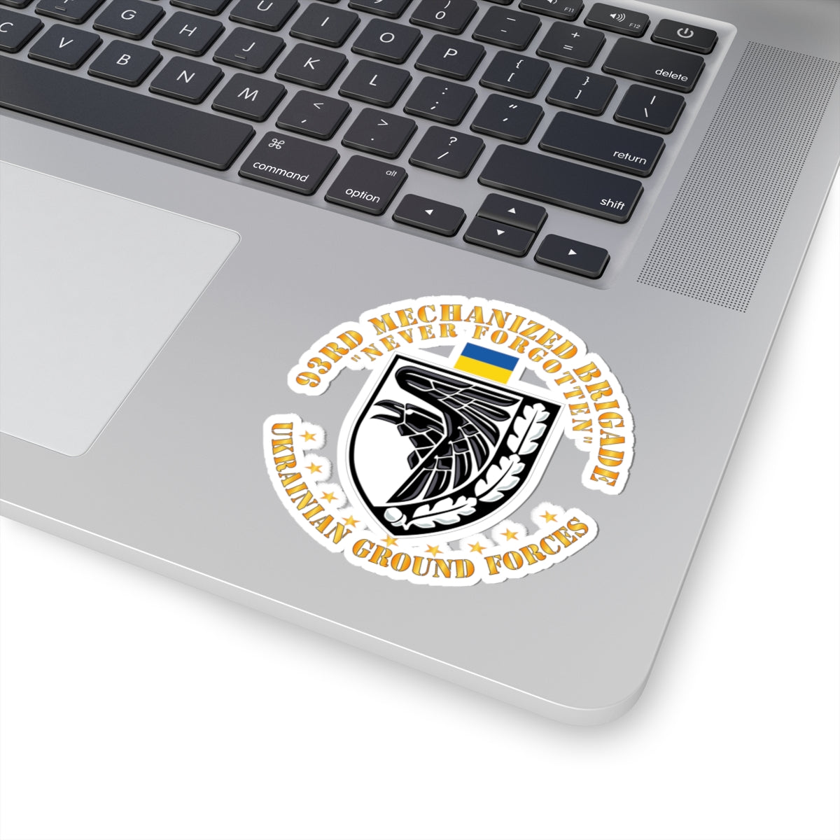 Kiss-Cut Stickers - Ukraine - 93rd Mechanized Brigade - Never Forgotten X 300