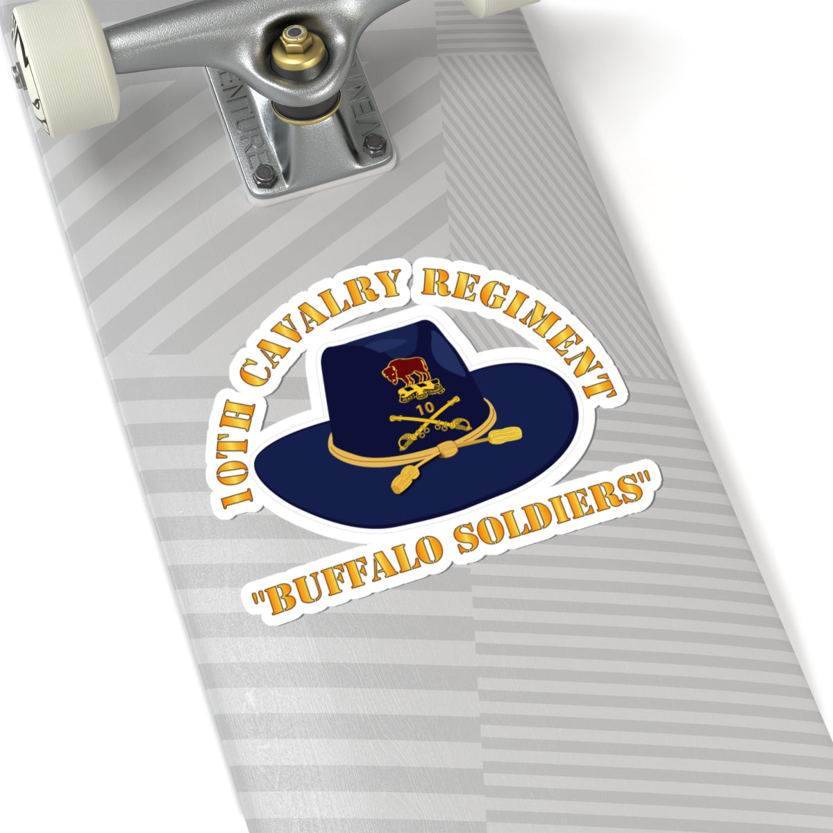 Kiss-Cut Stickers - 10th Cavalry Regiment w Cav - Buffalo Soldiers